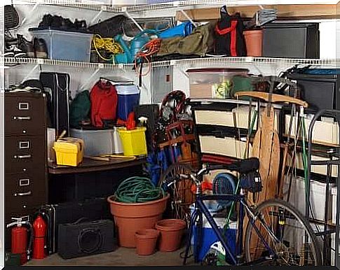 disorganized garage