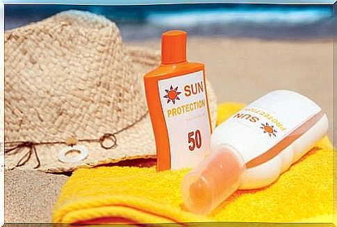 Using sunscreen can help treat dry skin