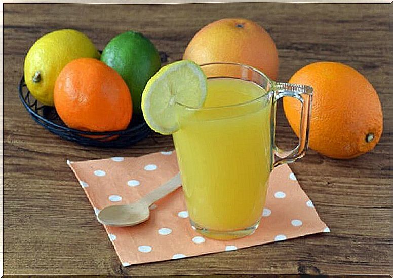 Citrus juice to lose measures in the abdomen