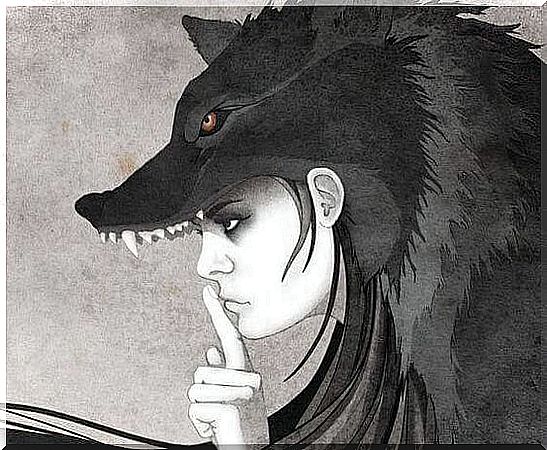 wolf-woman-silencing-opinion