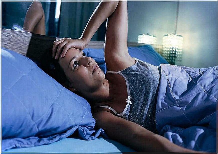 woman suffering from insomnia